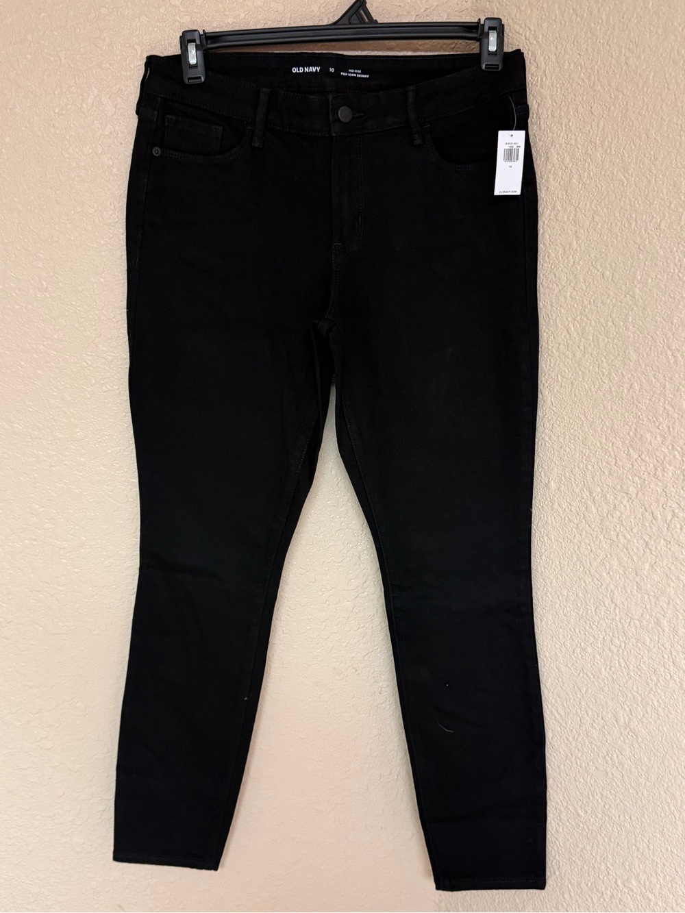 4/$20 Old Navy Mid-Rise Pop Icon Black Skinny Jeans